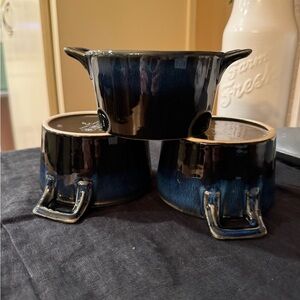 Blue Ceramic Bowls Set